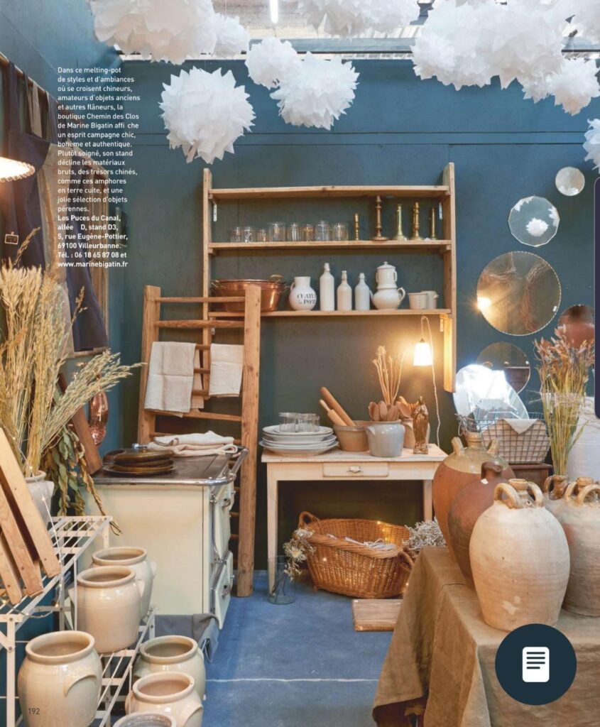 Boutique de brocante et décoration Chemin des Clos - Marine Bigatin